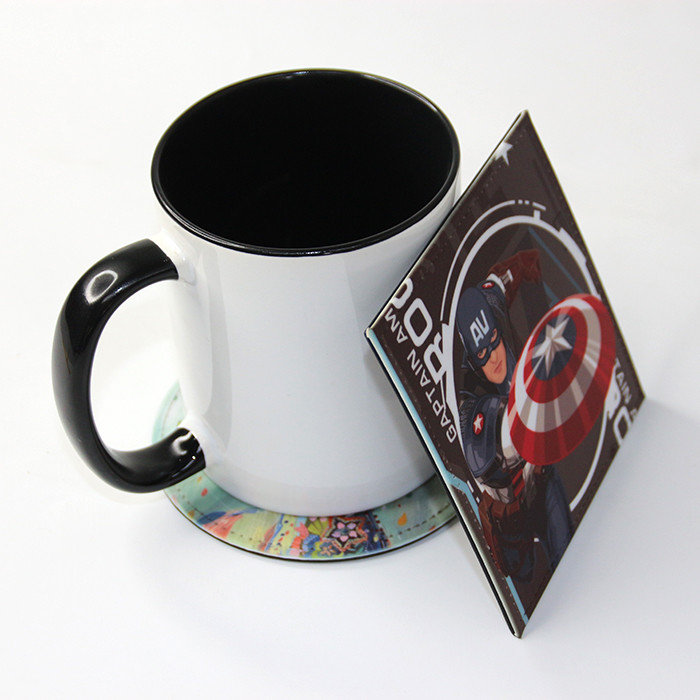 10*10cm Custom Leather Coaster Blanks For Sublimation Photo Printing