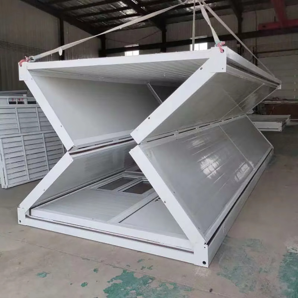 Foldable Steel Container Houses Waterproof Modular Architecture Steel Structure