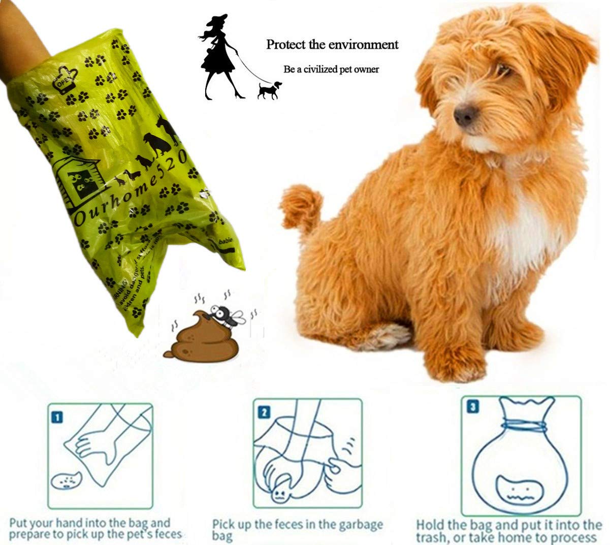 Primal Super Sturdy Poo Waste Bag Extra Strong Leak-Proof Doggie Poop Bags