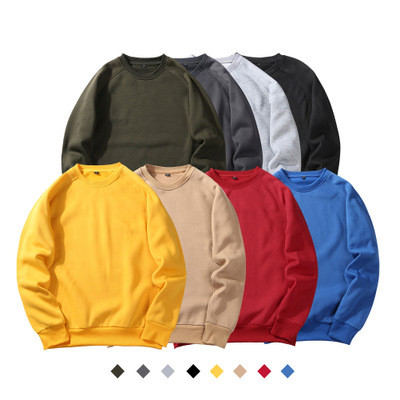 2020 Wholesale xxxxl hip hop plain Crewneck Sweatshirt With Pockets Organic Cotton sports hoodies