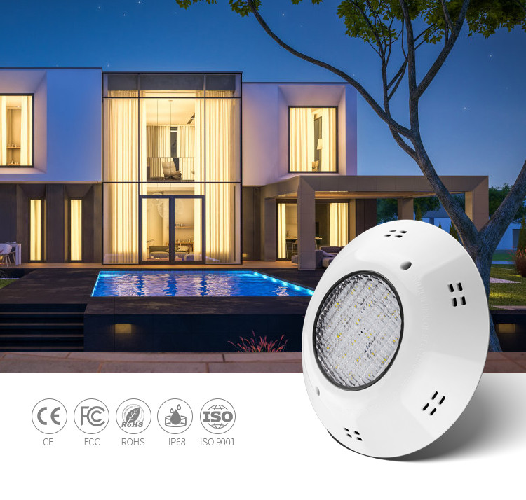 White Color Waterproof IP68 6000K Fiberglass Pool Inground Waterproof Led Lights For Pools
