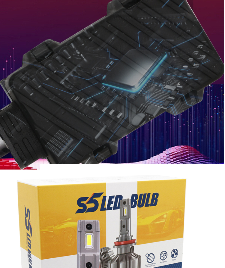 S5 LED Car Headlight Bulbs H11 H4 H7 9005 HB3 9006 HB4 H13 9004 9007 DRLs H1 880 H3 Fog Light