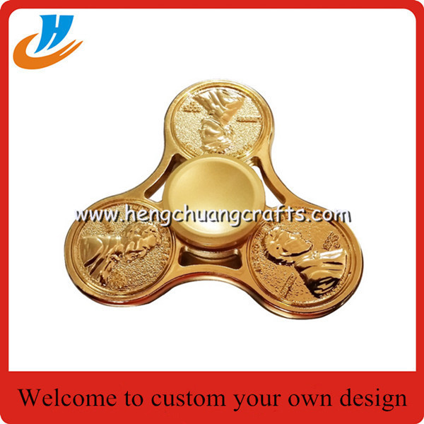 Children Finger Spiral Bearing Fidget Desk Toy Hydro Gear Tri-Spinner Bat Spinners Ring Hand Spinner