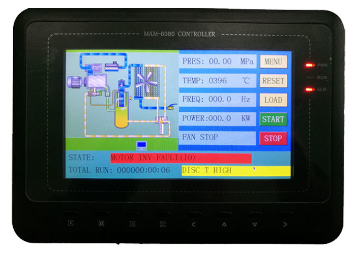 120HP Gas Powered Rotary Screw Air Compressor Energy Saving Intelligent PLC