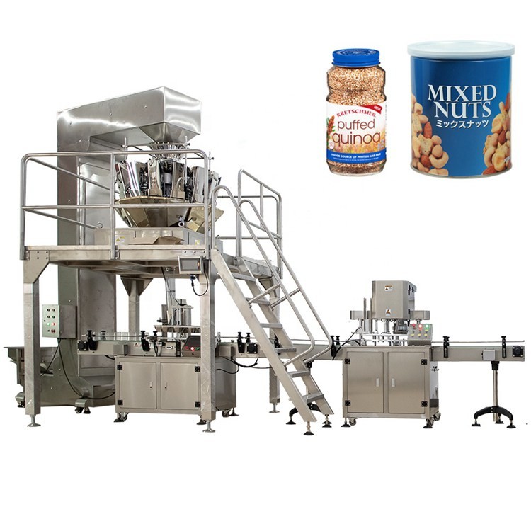 SGS 30 Cans / Min Glass Bottle Plastic Jar Packing Machine
