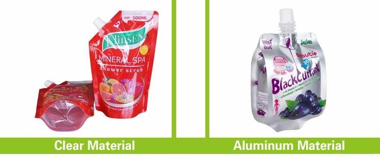 Aluminum Foil Spout Pouches Custom Print Doypack Fabric Softener Packaging For Laundry Detergent/Washing Powder