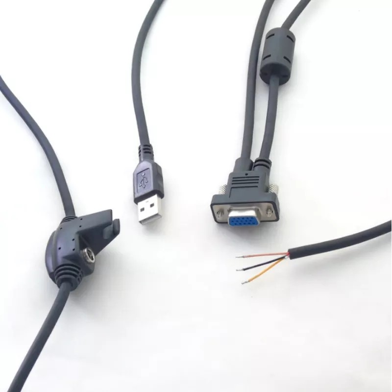Industrial EIO Rs232 Male To USB Cable OEM For MS4980 3310G 3310G-EIO