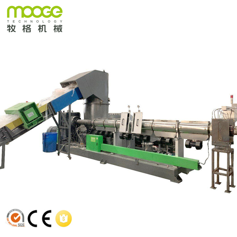 HDPE Waste Film Recycling Line Agricultural 3000kg/H LDPE Machine