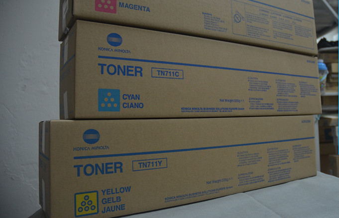Color Konica Minolta Toner BH - C654 / C754 TN711 Black / Cyan / Magenta / Yellow