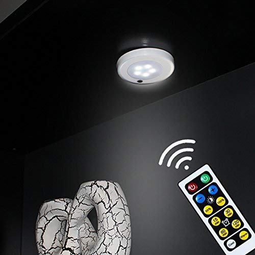 3Pack Remote Control LED Tap Lights Cabinet Light Cool/Warm Adjustable Night Light