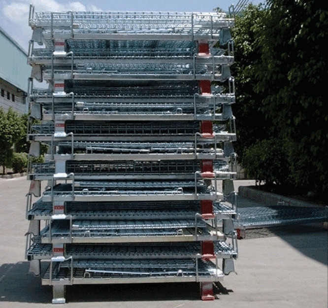 Workshop Metal Shelf Wire Mesh Storage Cages Easy To Inventory