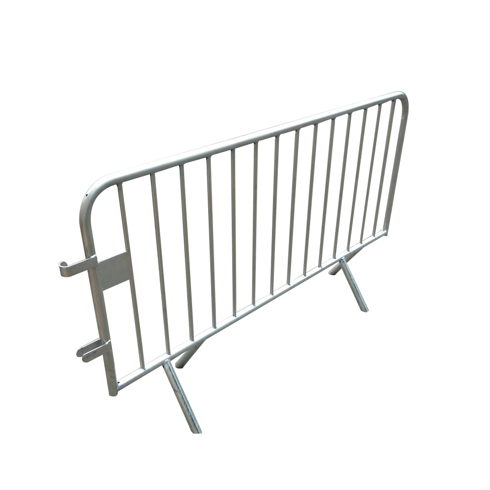 Galvanized interlocking temporary mobile movable portable metal steel crowd control fence panels