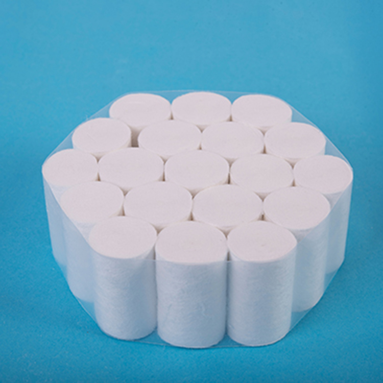 Health Care White Dental Disposable Products , Odorless Dental Cotton Rolls