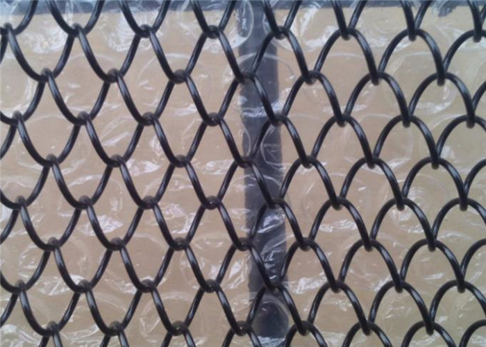 Flex Decorative Metal Mesh Drapery Fabric Acid Pickling / Anodic Oxidation Finish