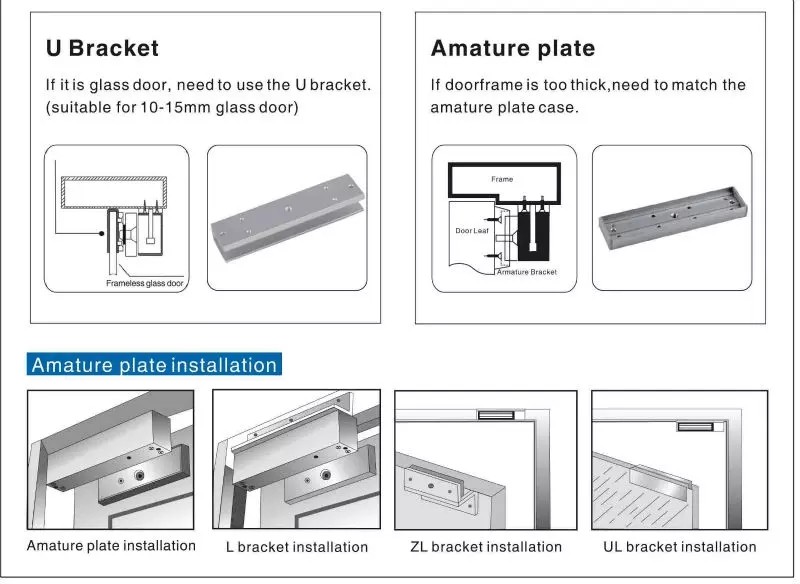 280kg L Shape Bracket Electronic Magnetic Lock