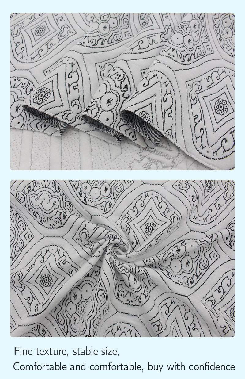 100% Polyester Knitted Jacquard Mattress Fabric For Home Textile Mattress Mat Dream Pillow