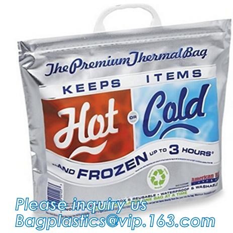custom bulk waterproof large soft folding food delivery picnic lunch tote grocery cooler bag aluminum foil thermal bags