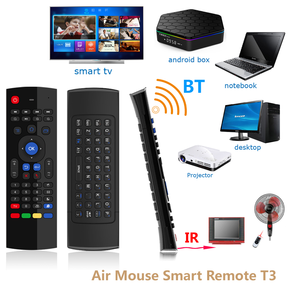 TV Box / Smart TV Air Mouse Backlight With IR Learning 44 Keys Function