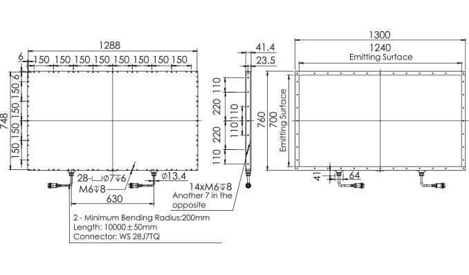 2 Channel 5700K Machine Vision Backlight Large High Uniformity