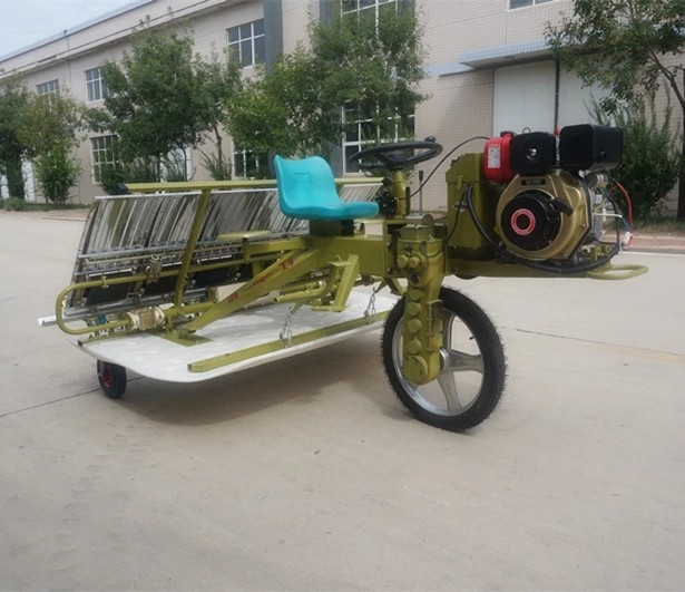 8 Rows Rice Transplanter Machine Diesel Engine 10.7mu/H Paddy Cultivation Machine
