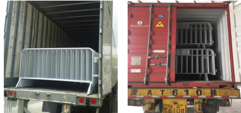 OHSAS 1500mm Portable Crowd Control Barriers Galvanised Pedestrian Barriers