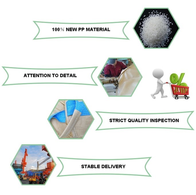 White PP Bulk Bags , Super Sack Sand Bags With Single Loop / One Loop