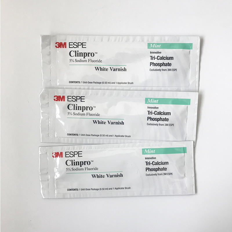 3M ESPE Dental Light Cure Unit 5% Sodium Fluoride White Varnish Mint Flavor