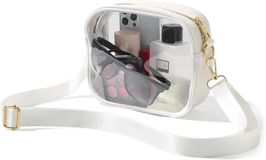 Durable Soft Ecofriendly Clear Waterproof Large Crossbody Bag With Handle