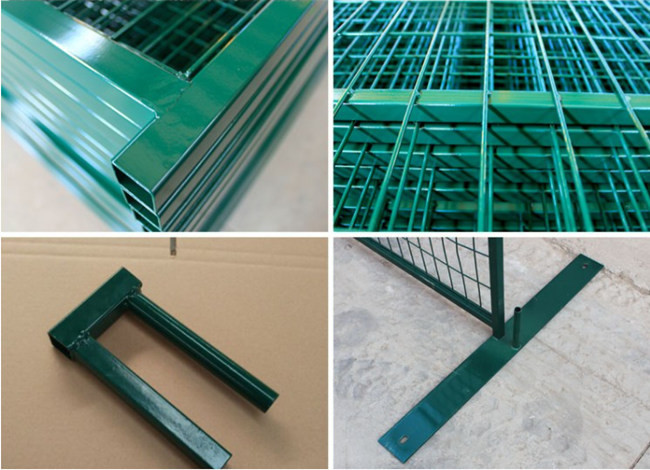 ISO 9001 Temporary Construction Site Security Fencing Panel 6ft×10ft 2x4''
