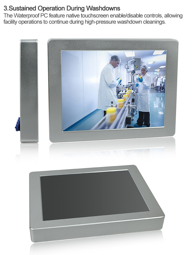 OEM 5 Wire Resistive IP67 Panel PC Industrial Use All In One Computer