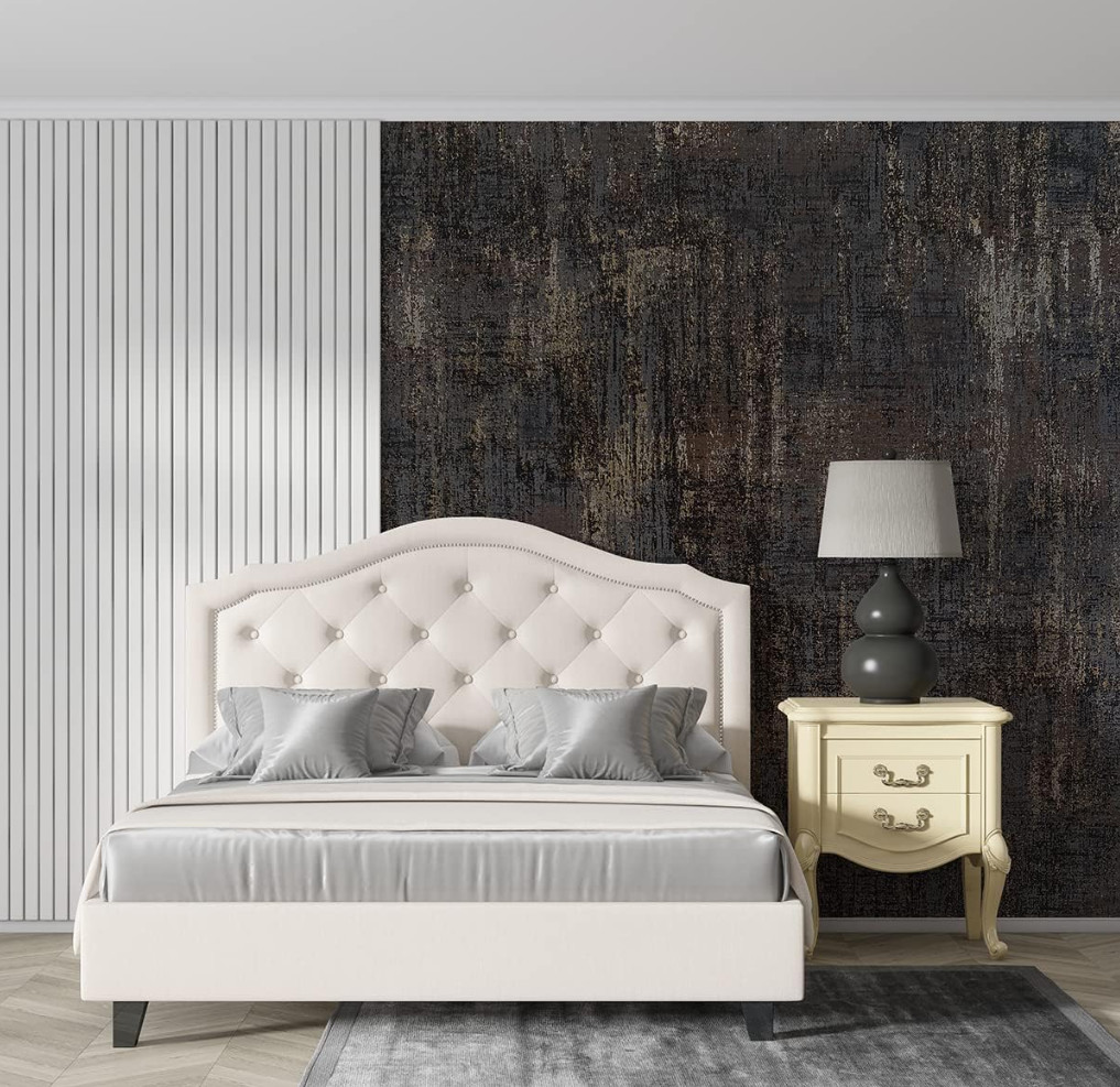 Geometric Pattern Metallic Wall Covering Anti Scratch Face Shield Material