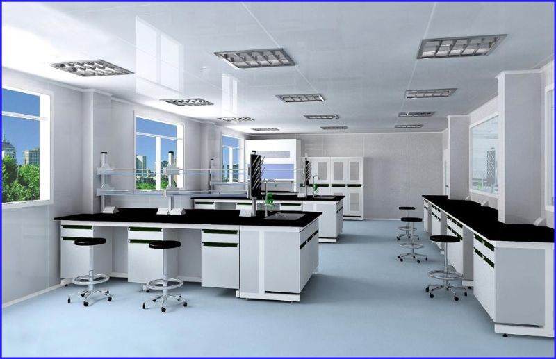 Anti Corrosion Adjustable Height Lab Table All Cold Rolled Steel Material