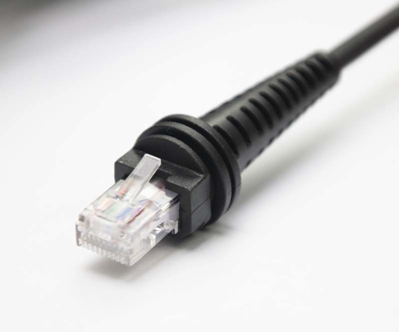 OEM Ps2 Keyboard Cable , Barcode Reader Cable To Rj50 10P10C 2m 3m 5m