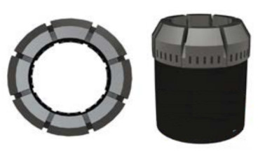 P / WL W Profile Impregnated Diamond Core Bit , High Efficieney Core Hole Drill Bits