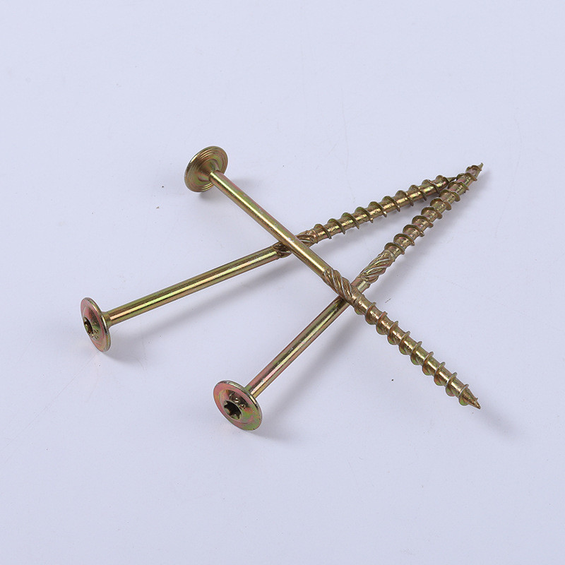 Round Head Countersunk Head Screw Carbon Steel Hardware With CSK Head And 6 Ribs