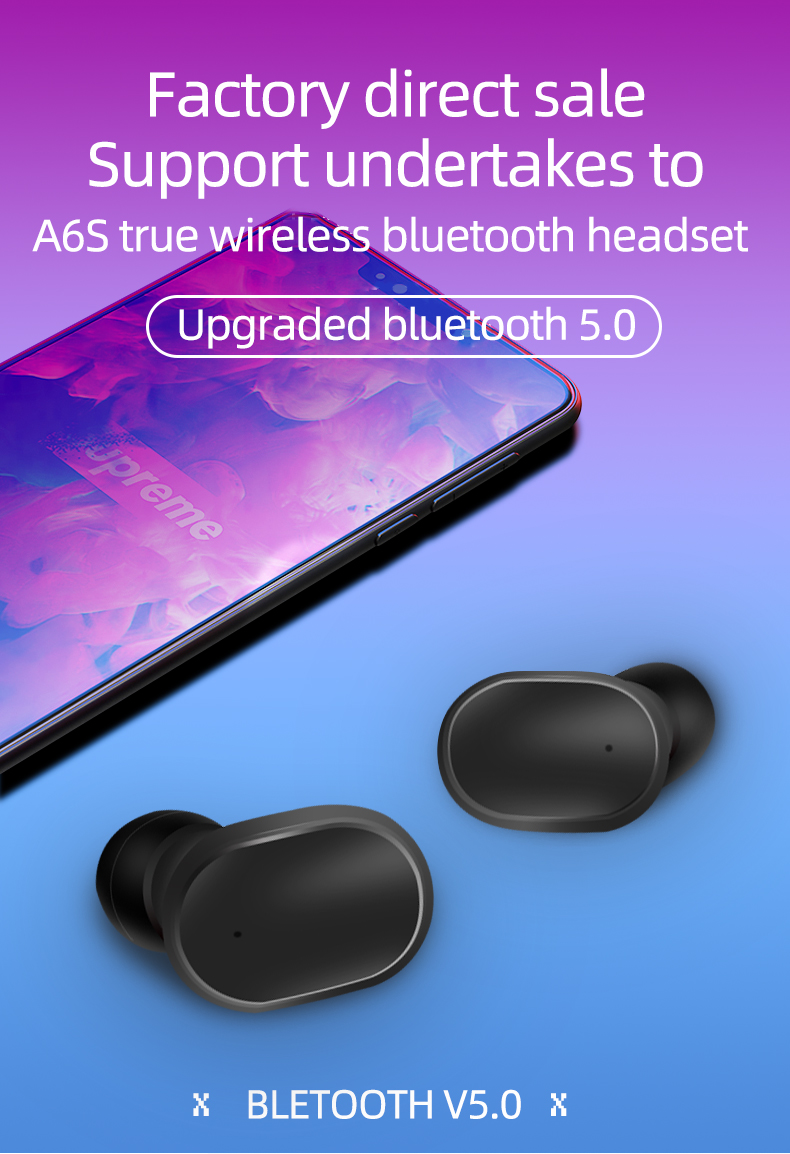 Portable Health Care Products Cherry Blossom Powder A8S Bluetooth Wireless Earphone