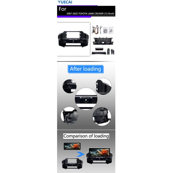 12.3 Inch Android Head Unit For Toyota LAND CRUISER Built In GPS Navigation System