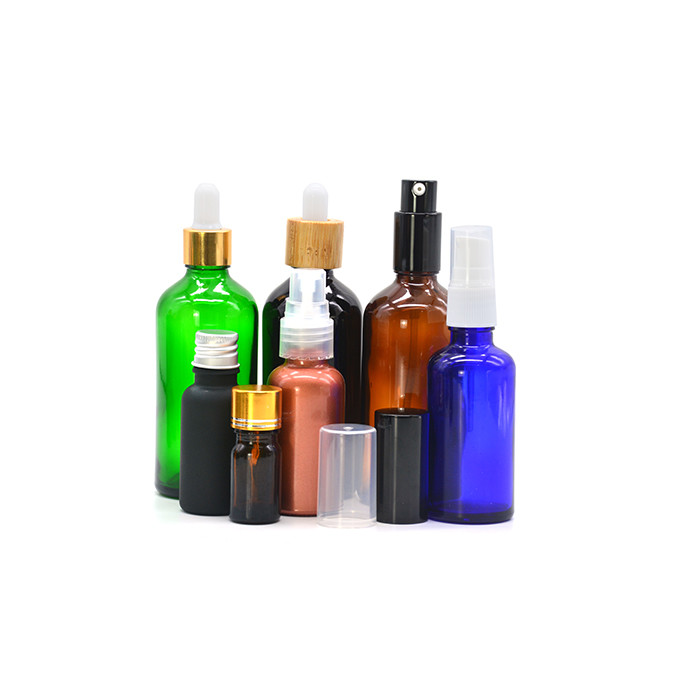 Cosmetic Packaging 30ml Blue Empty Glass Essential Oil Bottle