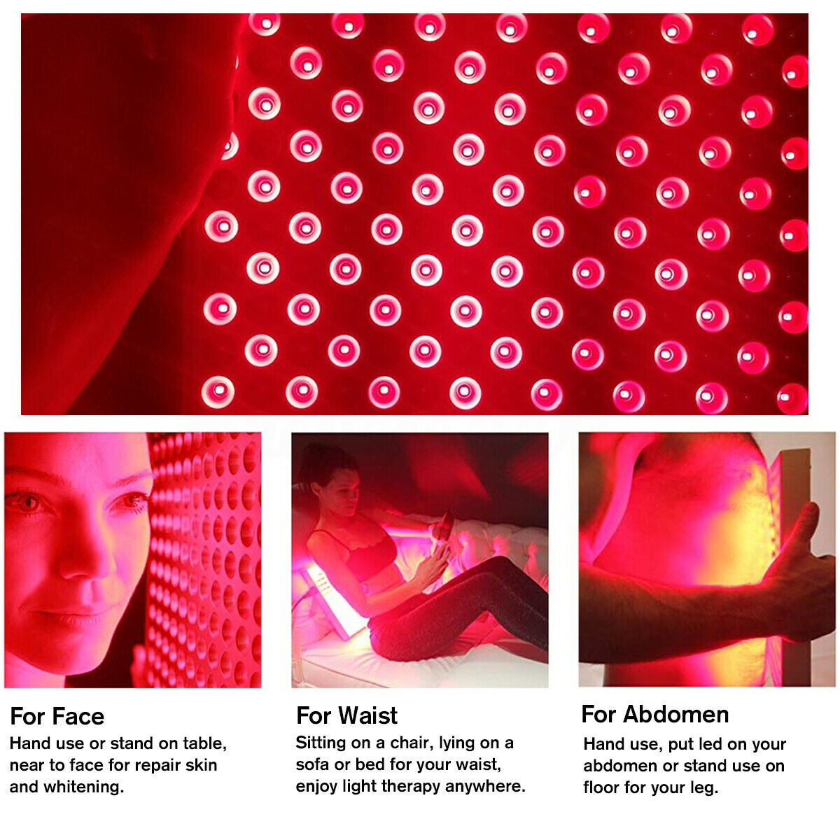 High Frequency Red Light Therapy Machines 4 button 1500w 660nm 850nm With Remote Control