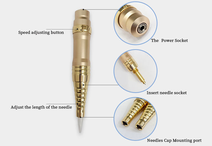 Semi Permanent Makeup Cosmetic Tattoo Machine With Tattoo Gun Power Supply