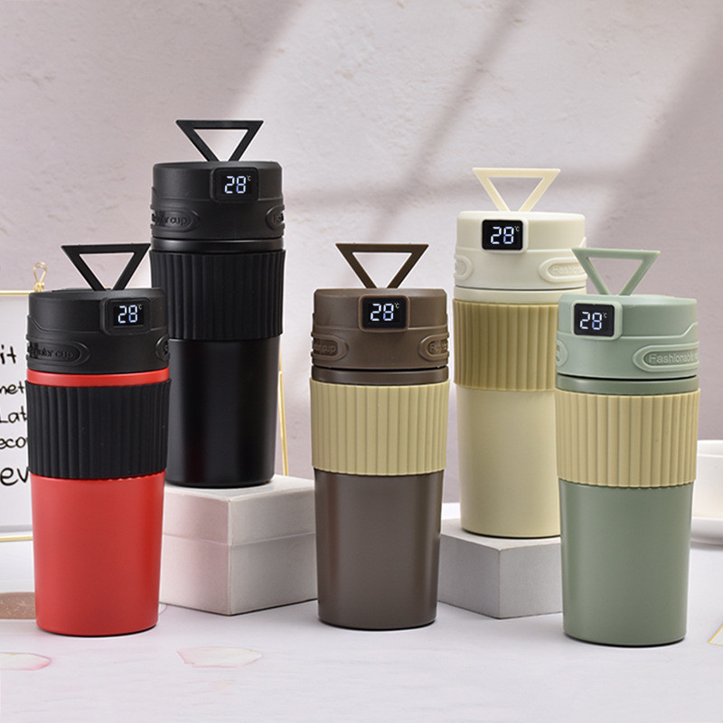 400ml Smart Touch Display LED Vacuum Stainless Steel Termo Digital Tumbler