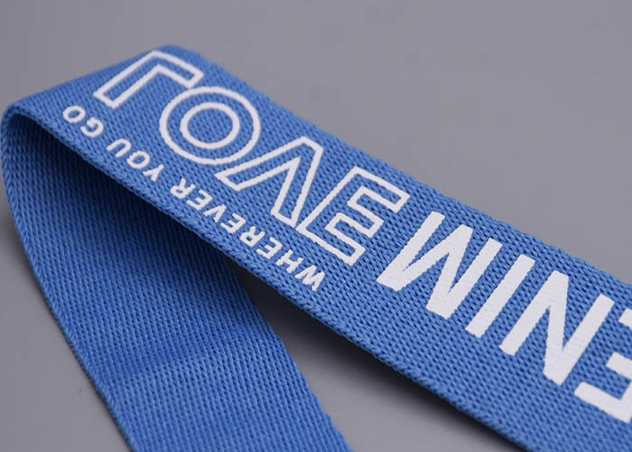 Polyester Webbing Anti Slip Elastic Band With White Custom Silicone Logo