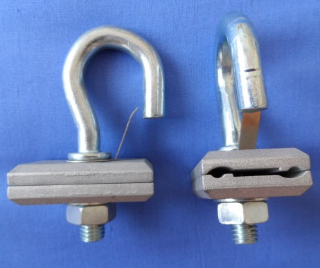 Galvanizing Steel Fiber Optic Cable Fittings Bracket Hook / Spiral Hook / Splint Hook