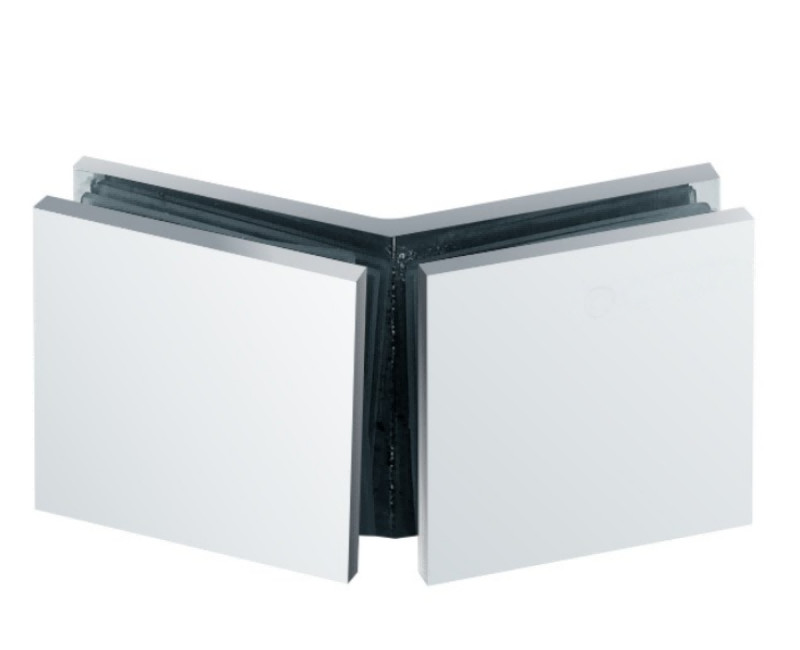 Hotel Shower Room Accessories Bilateral 90 Degrees Adjustable Glass Clamps