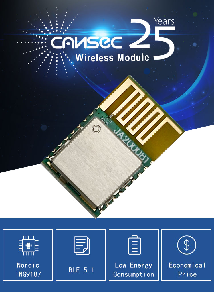 BLE5.1 3uA Ultra Low Power BlueTooth Module Transmitter And Receiver