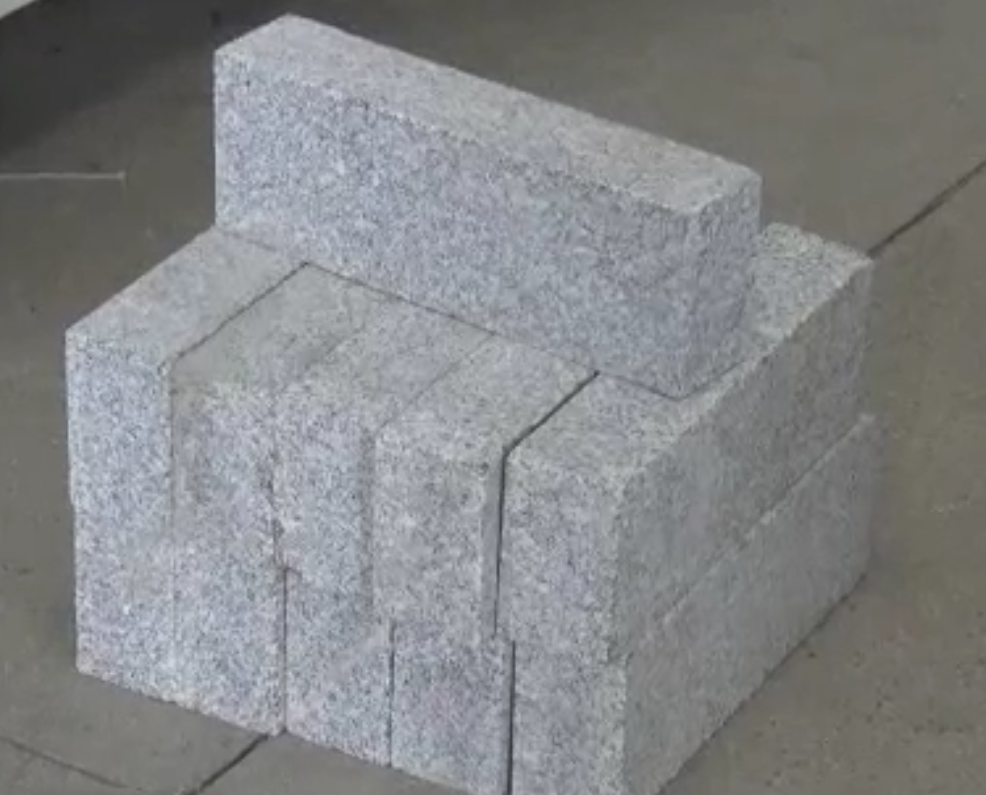 Hydraulic Stone Guillotine Stone Splitting Machine For Curb Kerb Stone Marble Granite Paving Stone
