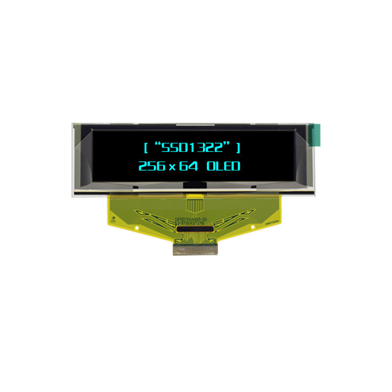 2.8 Inch PMOLED Display, 256*64 Resolution,30 PINS I2C/SPIinterface, Blue/Yellow Oled Screen