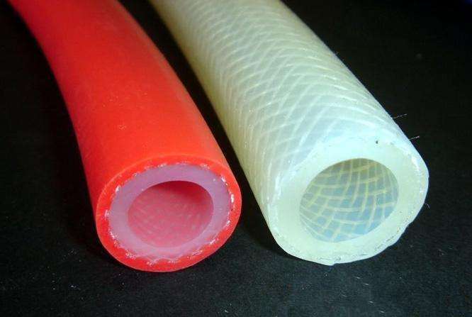 Polyester Braided Silicone Tubing Aging Resistance For Food Equipment Materials