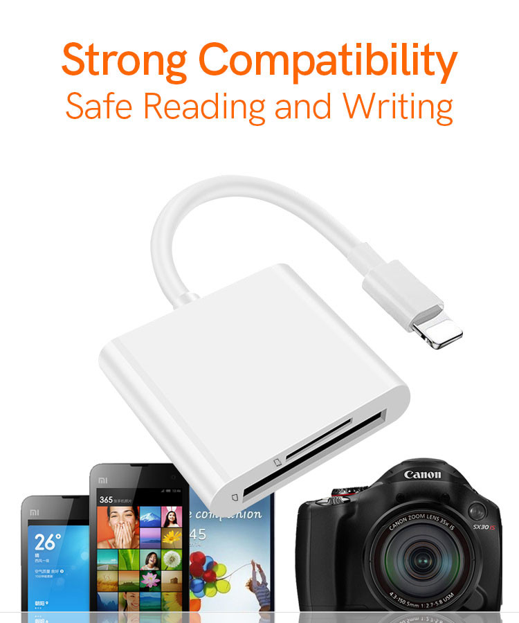 OEM USB OTG Cable Adapter Multi Port OTG Cable With SD TF Card Reader