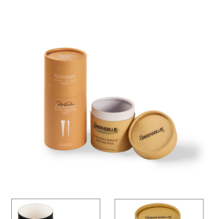 OEM Cardboard Cylinder Packaging Kraft Paper Tube Box For Tea